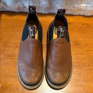 Georgia Boot Men's Brown Leather Slip-On Boots